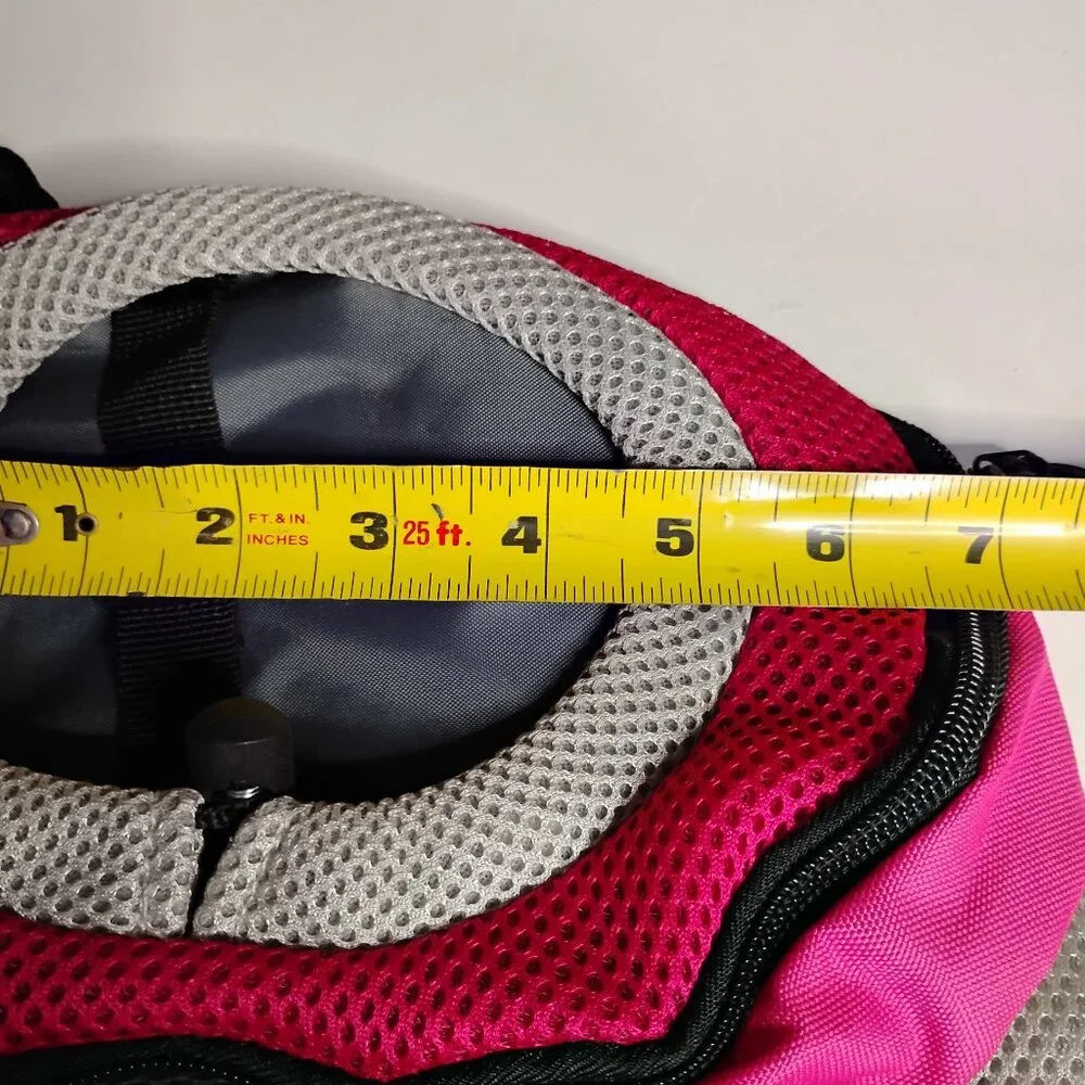 Pink Small/XS Dog Backpack Max 14 lb